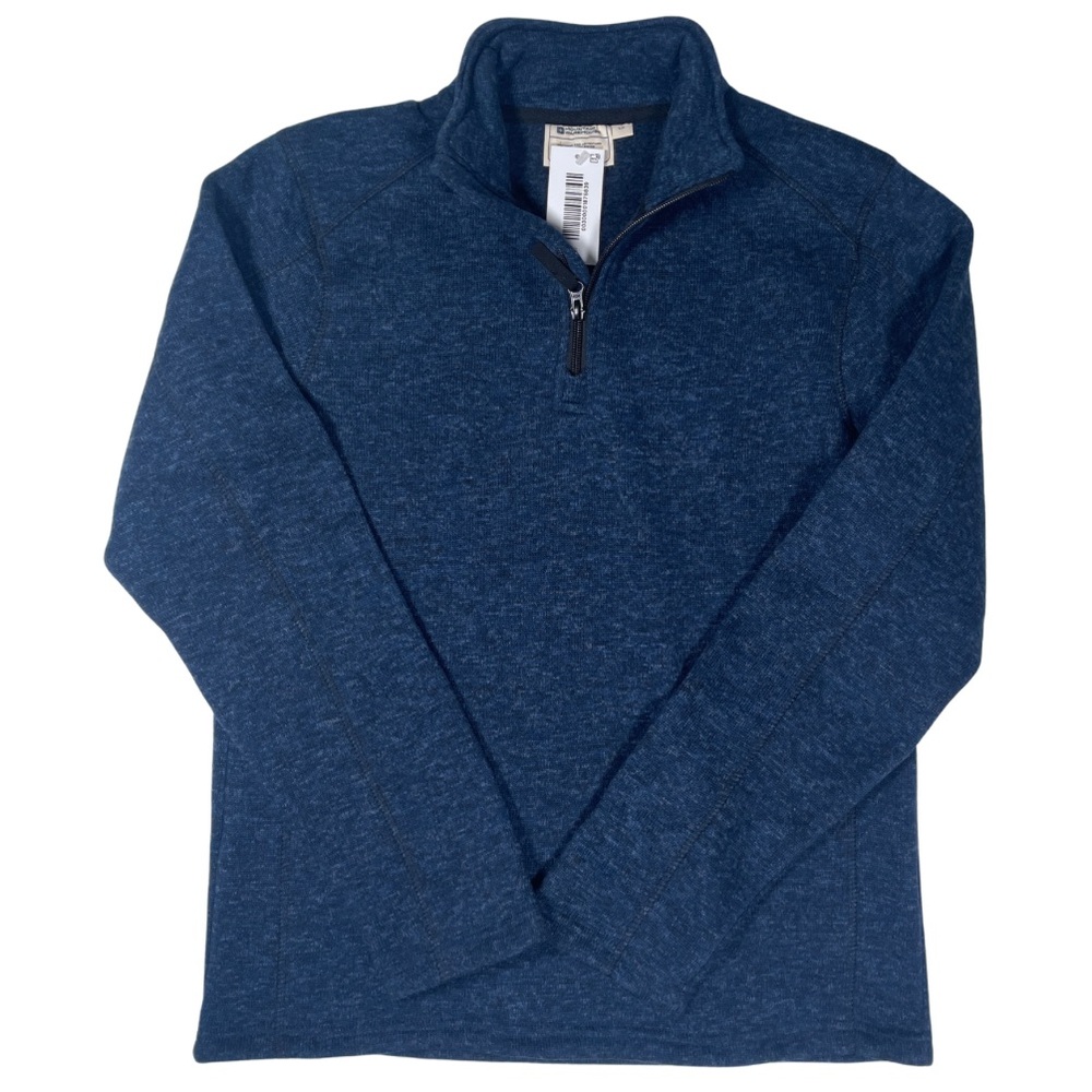 Mountain warehouse men navy blue pullover fleece sweater Size: Small